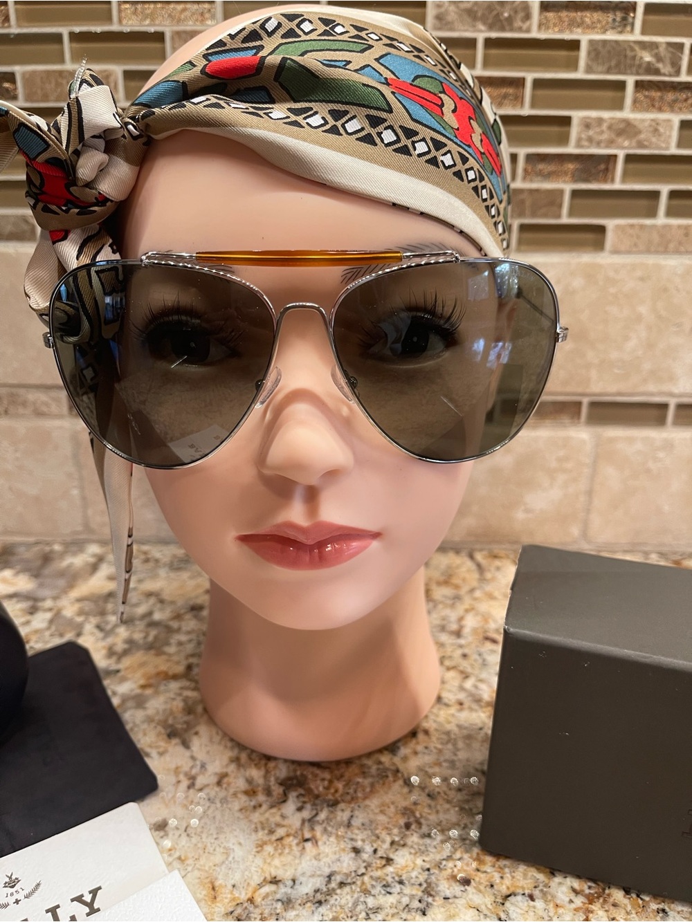 Authentic Bally Aviator Sunglasses with Gradient Gray Lenses